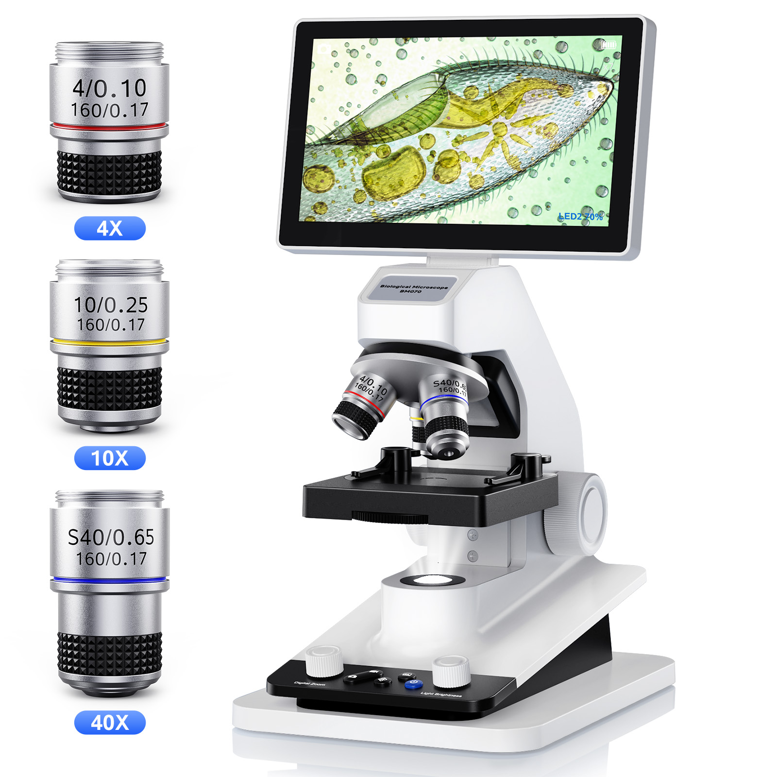 Kids Definition Of Education - Microscopio Digital USB con Pantalla de