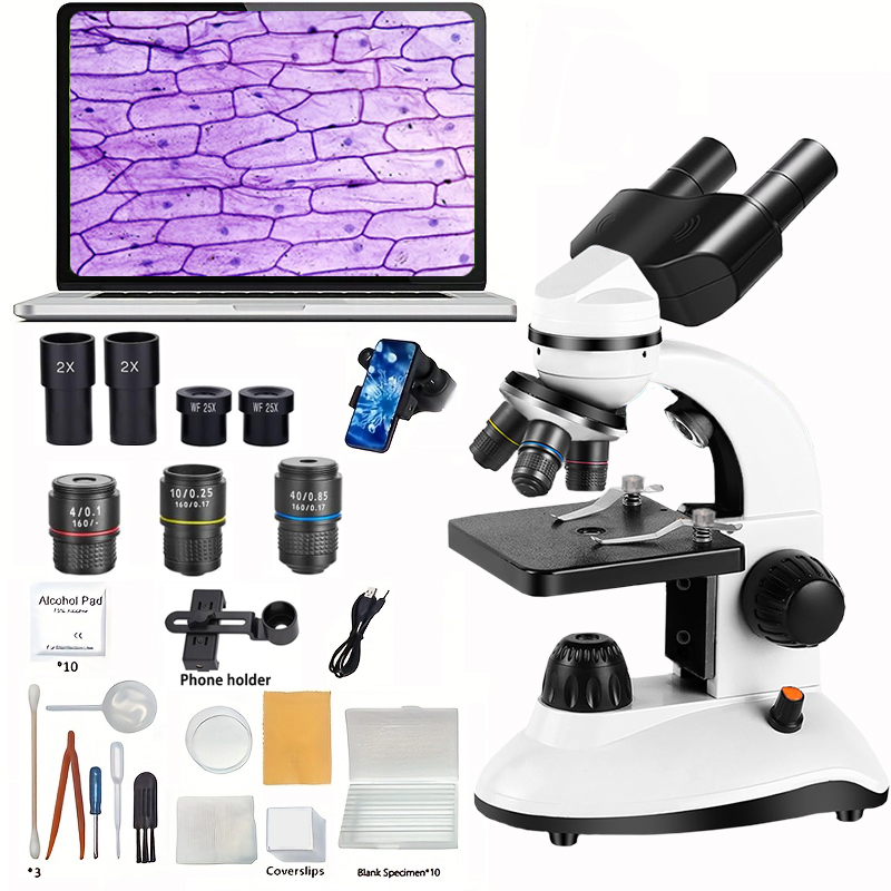 Kids Definition Of Education - Microscopio Binocular, LED de Alta Definición