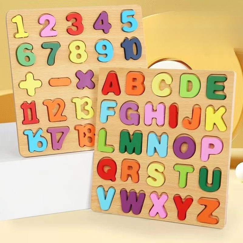 Kids Education Alphabet Numbers - Tablero de rompecabezas del alfabeto de