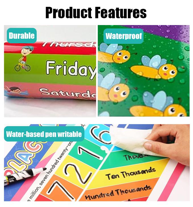 16 Pósters Educativos para Niñ - Kids Education Alphabet Numbers reseña y precio