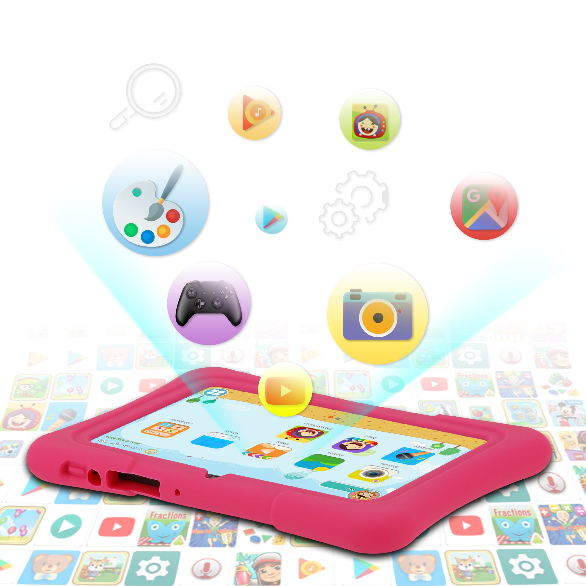 Tableta Infantil PRITOM de 7 P - Kids Education Software For Pc reseña y precio