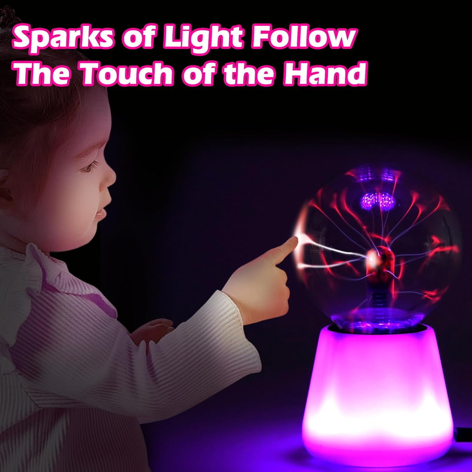 Lámpara de bola de Plasma, glo - Globe Interactive Light reseña y precio